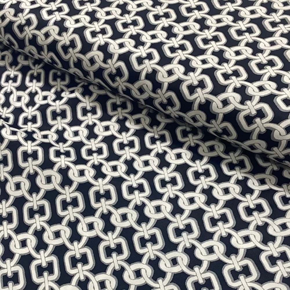 floş ipek saten kumaş dökümlü elbiselik zincir desenli