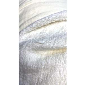 tek yüzlü peluş welsoft kumaş - ST00022-beyaz-STANDART