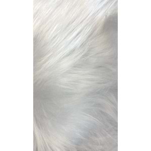 ithal suni kürk kumaş - beyaz