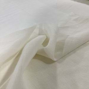 vual saf pamuk 60/ 1 ince astar tülbent kumaşı dökümlü değildir - Bej