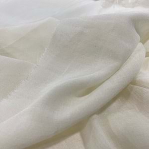 vual saf pamuk 60/ 1 ince astar tülbent kumaşı dökümlü değildir - Bej