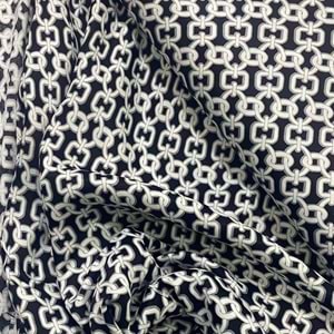 floş ipek saten kumaş dökümlü elbiselik zincir desenli