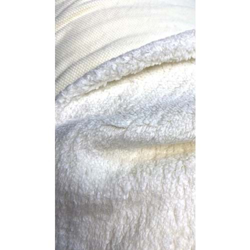 tek yüzlü peluş welsoft kumaş - ST00022-beyaz-STANDART