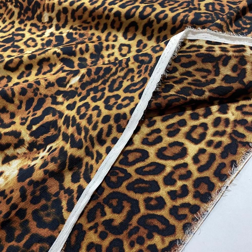 leopar desenli şifon epmrime krep kumaş 300x150 santim ebat