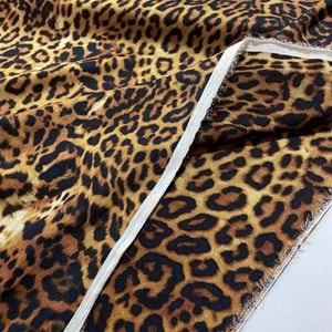 leopar desenli şifon epmrime krep kumaş 300x150 santim ebat