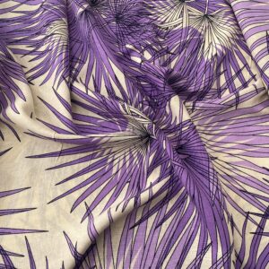 Keten Kumaş Desenli Elbiselik Keten