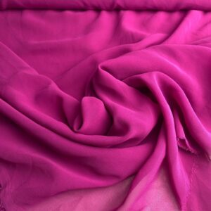 fuşya pembe renk şifon kumaş görseli - parça kumaş