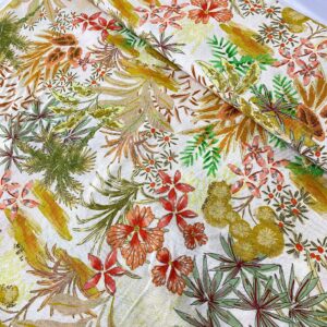 elbiselik  keten kumaş özel kupon kumaş